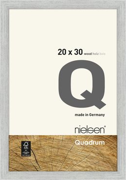 Nielsen Holzrahmen 6535007 Quadrum 20x30cm silber