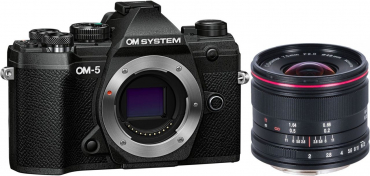 OM System OM-5 schwarz + LAOWA 7,5mm f2 drone