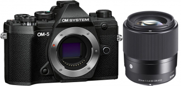 OM System OM-5 schwarz + Sigma 30mm f1,4 DC DN