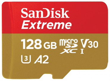 SanDisk micro SDXC Extreme 128GB 190MB/s V30