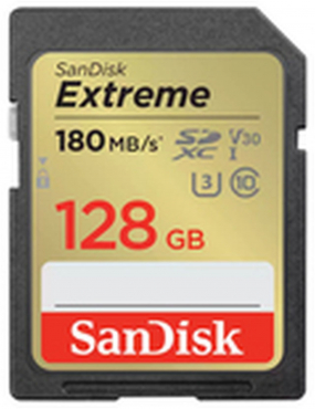 SanDisk SDXC Extreme 128GB 180MB/s V30 UHS-I