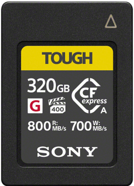 Sony CFexpress 320GB type A 800MBs / 700 MBs
