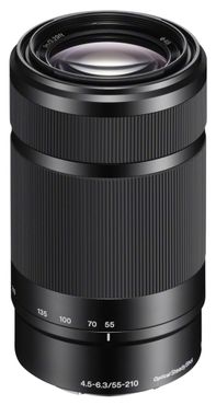 Sony Lens SEL 55-210 mm F4.5-6.3 black