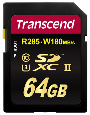 Transcend SDXC UHS-II 64GB V90 285MB/s