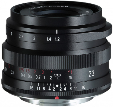 Voigtländer Nokton 23mm f1,2 Fuji X-Mount asphärisch schwarz