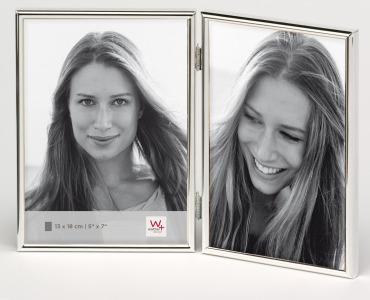 Walther WD218S Chloe portrait frame 2 x 13x18 cm silver