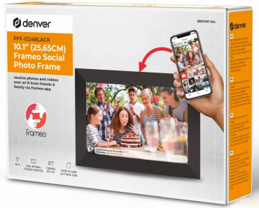 Denver Frameo 1024B Digitaler Bilderrahmen Schwarz 10,1 Zoll