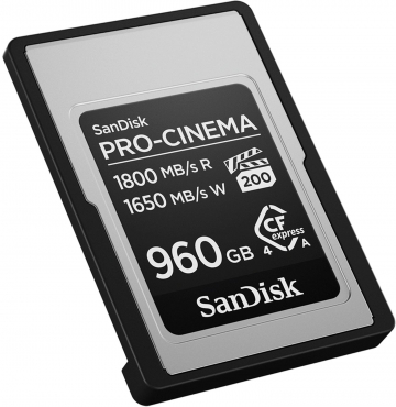 SanDisk Pro Cinema CFexpress Card Type A 960GB 