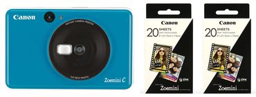 Canon Zoemini C blau + 2x ZP-2030 20 Bl. Papier