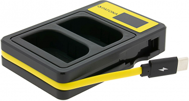 PATONA Smart Dual LCD USB charger for Canon LP-E6