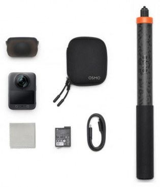 DJI Osmo 360 Standard Combo + 250cm Extended Carbon Fiber Selfie Stick