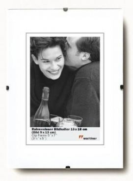 Rahmenloser Bildhalter 13x18 Normalglas