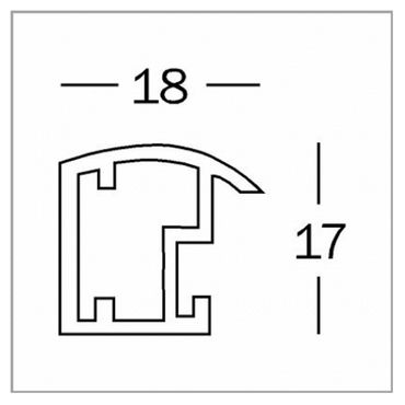 Walther Kunststoffrahmen KP015D Trendstyle 10x15cm stahl