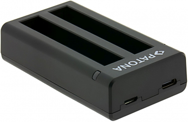 PATONA Dual Ladegerät für Insta360 X4 inkl. USB-C Kabel