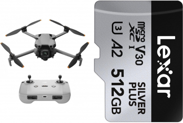 DJI Mini 5 Pro (RC-N3) + Lexar Silver Plus microSDXC 512GB