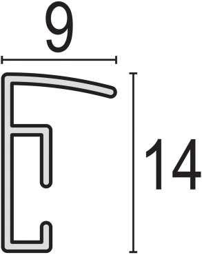 Haes cadre plastique EF11B Easy Frame A4 21x29,7cm noir