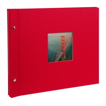 Goldbuch Album à vis Bella Vista Rouge 28 890 pages blanches 39x31cm