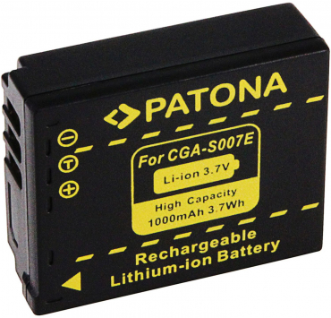 Patona battery for Panasonic CGA-S007