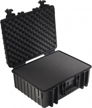 B&W Case Type 6000 SI black with foam insert