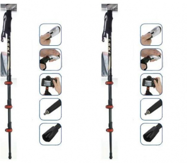 LEKI Bâtons de trekking Photosystem FS Carbon