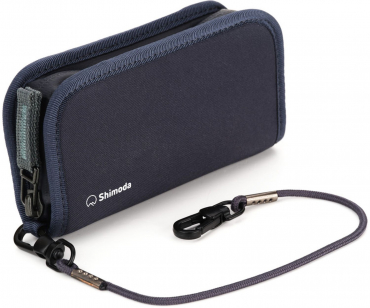 Shimoda Card Wallet Zip blau