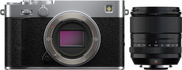 Fujifilm X-E5 Silber + XF 33mm f1,4 R LM WR