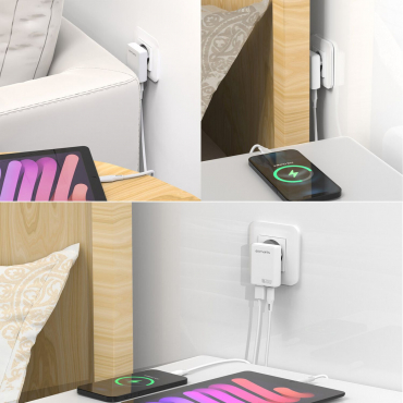 4smarts FlatPlug Duos 20W GaN 1C+1A Netzladegerät