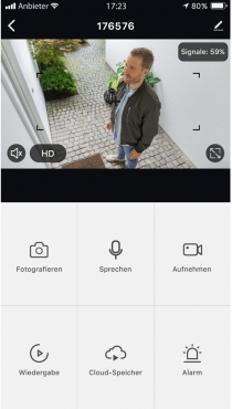 Hama WLAN Überwachungskamera 1080p mit Nachtsicht schwarz