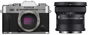 Fujifilm X-T30 III Silber + Sigma 10-18mm f2,8 DC DN (C) 