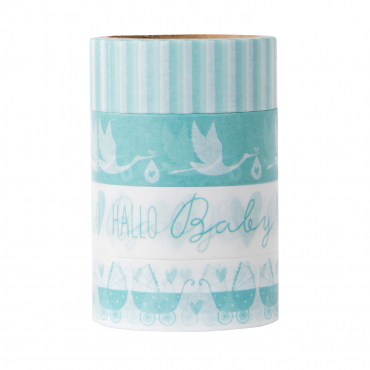Goldbuch Washi Tape 10624 Storch blau