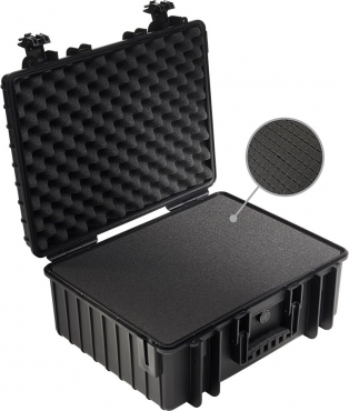 B&W Case Type 6000 SI black with foam insert