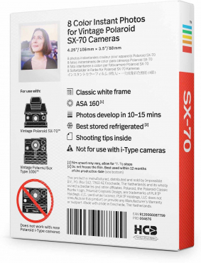 Polaroid SX-70 Color Film 8x 2er Pack