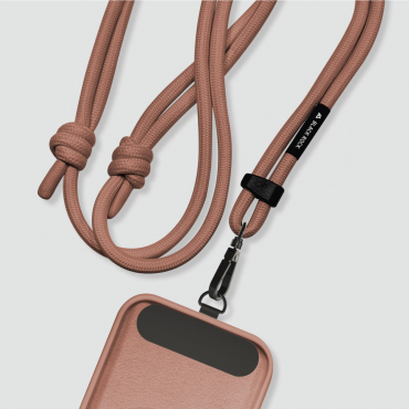 Hama 221556 Black Rock Smartphone Lanyard Braun