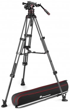 Nitrotech 612 Carbon video tripod with center spreader