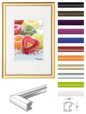 Walther Kunststoffrahmen Trendstyle KP430G 24x30cm gold