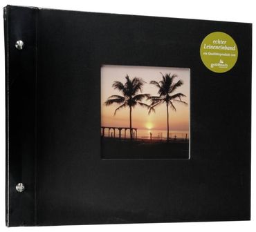 Goldbuch 26 977 Schraubalbum Bella Vista schwarz schwarze Seiten 30x25