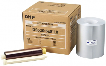 DNP Papier Metallic 1 Rolle je 200 St. 15x20cm für DS620 - 6068699 DNP Papier Metallic 1 Rolle je 200 St. 15x20cm für DS620
