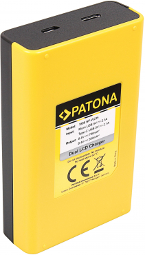 Patona Dual LCD USB Ladegerät für Fuji NP-W235