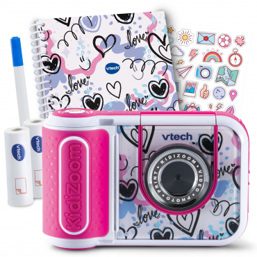 VTech KidiZoom Print Cam Scrapbook Bundle pink