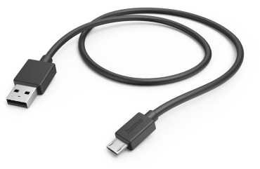 Hama 201584 USB-A to Micro-USB Charging Cable, 1 m, black