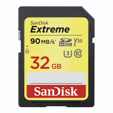 SanDisk Extreme SDHC 32GB 90MB/s V30 UHS-I