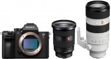 Sony Alpha ILCE-7R IVA + FE 24-70mm f2,8 + SEL FE 70-200mm f2,8