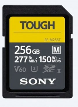 Sony SDXC Card 256GB Cl10 UHS-II U3 V60 TOUGH