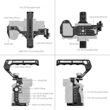 SmallRig 3668C Cage Kit for Sony Alpha 7RV/7IV/7SIII/7V