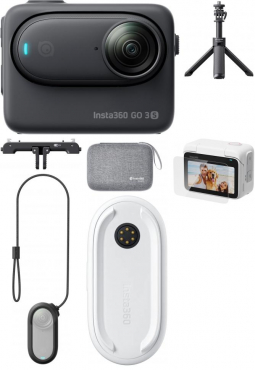 INSTA360 GO 3S (64GB) Midnight Black Ensemble complet