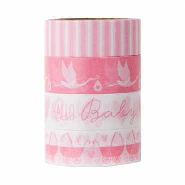 Goldbuch Washi Tape 10622 stork pink
