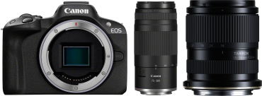 Canon EOS R50 + Tamron 16-50 f/2.8 A RF Mount + Canon 75-300 f/4-5.6