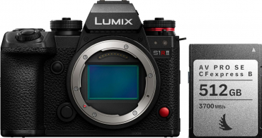 Panasonic Lumix DC-S1RII + Angelbird AV PRO SE CFexpress B 512GB
