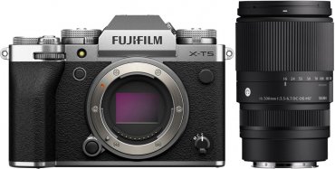 Fujifilm X-T5 Gehäuse silber + Sigma 16-300mm f3,5-6,7 DC OS Fuji X