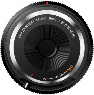 OM System Body Cap Lens 9mm f8,0 schwarz